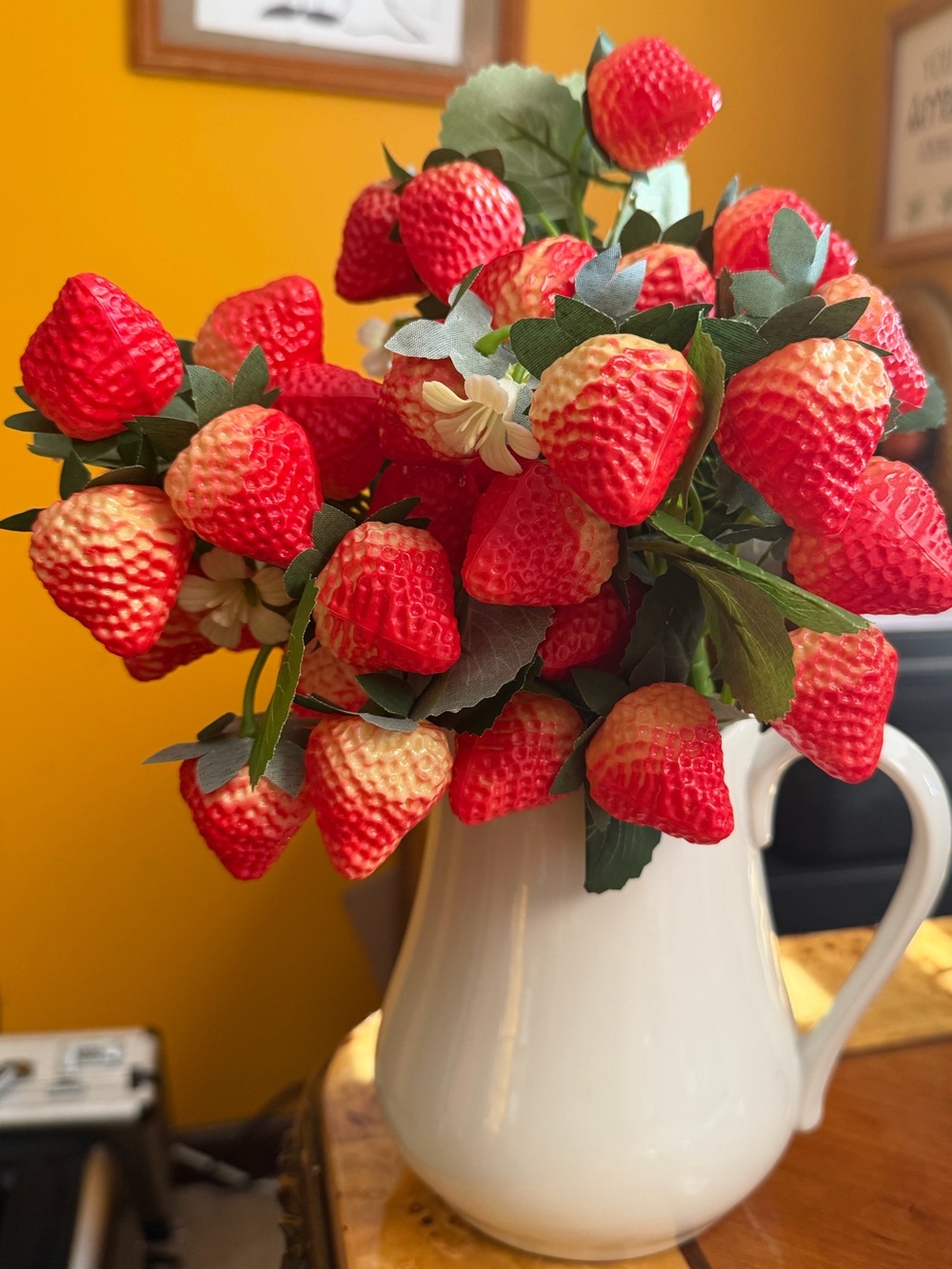Red Artificial Strawberry Set of 3